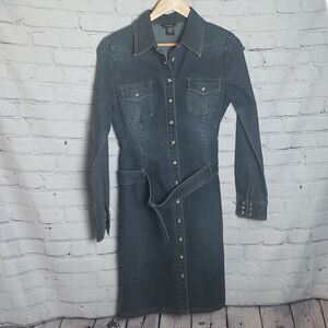 Moda International Long Jean Dress/Jacket